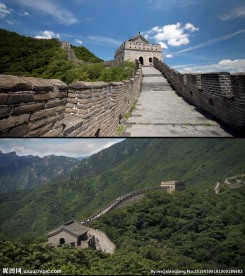 航拍长城高清实拍视频素材