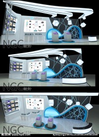 科技 时尚 现代 展台