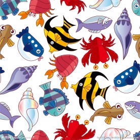 矢量海洋生物卡通