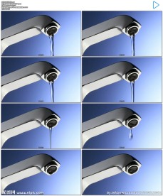 节约用水水龙头流水滴水