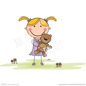 小女孩插画