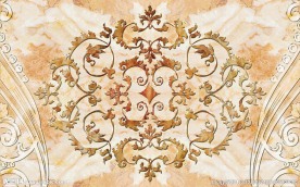 豪华欧式花纹背景墙