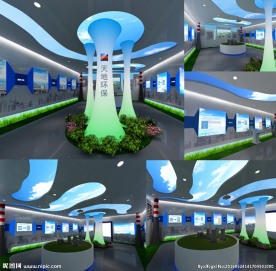 企业展厅设计效果图图片