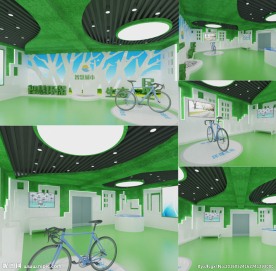 企业展厅设计效果图图片