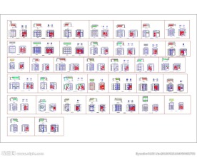 CAD衣柜结构图纸37款可编辑