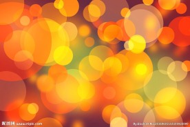 黄色光圈背景