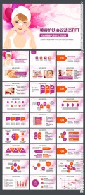 精美个性时尚生活美容护肤PPT