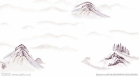 水墨山水画 国画 源分层
