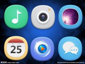 现代感手机界面设计