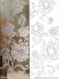 欧式花 线抽象花