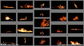 各种实拍火焰 影视素材