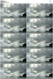 4K大海上的乌云云层