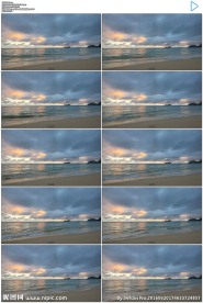 4K夏威夷美丽平静的海水