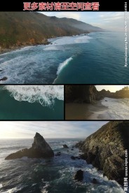 海洋海岸浪花冲海滩实拍视频素材