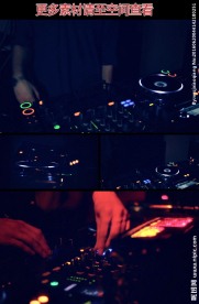 夜店DJ控制台高清实拍视频素材