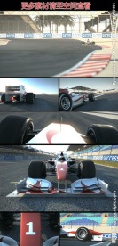 F1赛车跑道狂野疾驰实拍视频素