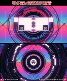 时尚动感隧道循环VJ动态视频素