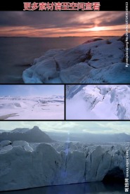 冰原冰川地貌实拍视频素材