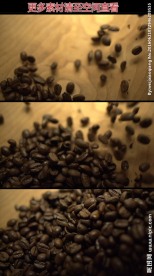 倒咖啡豆慢镜头高清实拍视频素材