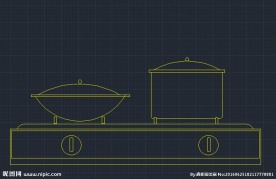 电磁炉 电饭锅 CAD