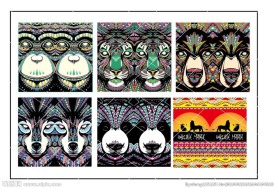 彩色动物手机壳