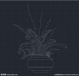 花瓶 cad 工艺品