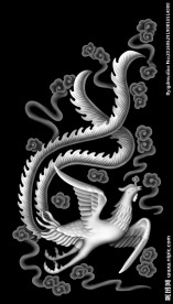 凤 灰度图