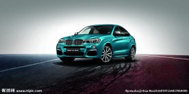 行驶中的BMW汽车