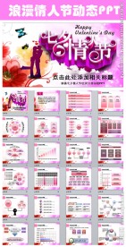 浪漫七夕情人节工作报告PPT