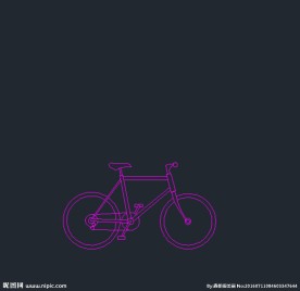 少女系 自行车cad