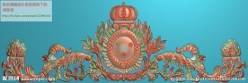门上洋花精雕图