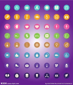 医疗卫生行业矢量图标