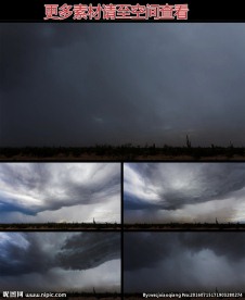 沙暴暴雨云高清实拍视频素材