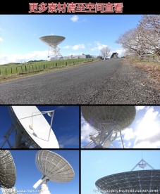 卫星信号雷达接收天线高清视频素