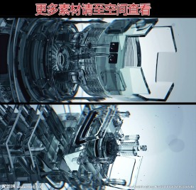 无限机械变形生长循环VJ动态