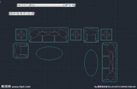 会客厅装修图 cad