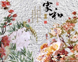 3D玉雕背景墙