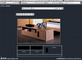 板式家具 床尾柜子 cad