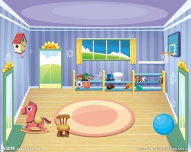 卡通室内背景