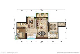 室内彩图平面图