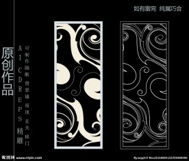 镂空雕花 移门图案