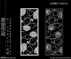 镂空雕花 移门图案  隔断图案