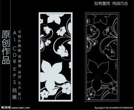 镂空雕花 移门图案  隔断图案