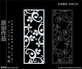 镂空雕花 移门图案  隔断图案