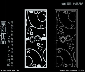 镂空雕花 移门图案  隔断图案