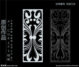 镂空雕花 移门图案  隔断图案