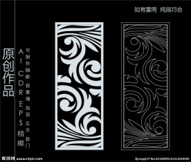 镂空雕花 移门图案  隔断图案