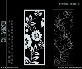 镂空雕花 移门图案  隔断图案