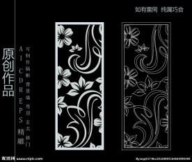 镂空雕花 移门图案  隔断图案