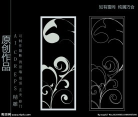 镂空雕花 移门图案  隔断图案